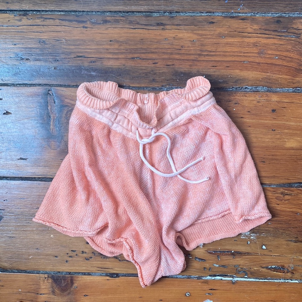 Free People Pink Knit Shorts